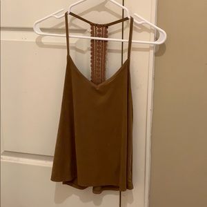 Flowy racer back tank top